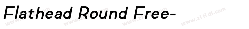 Flathead Round Free字体转换